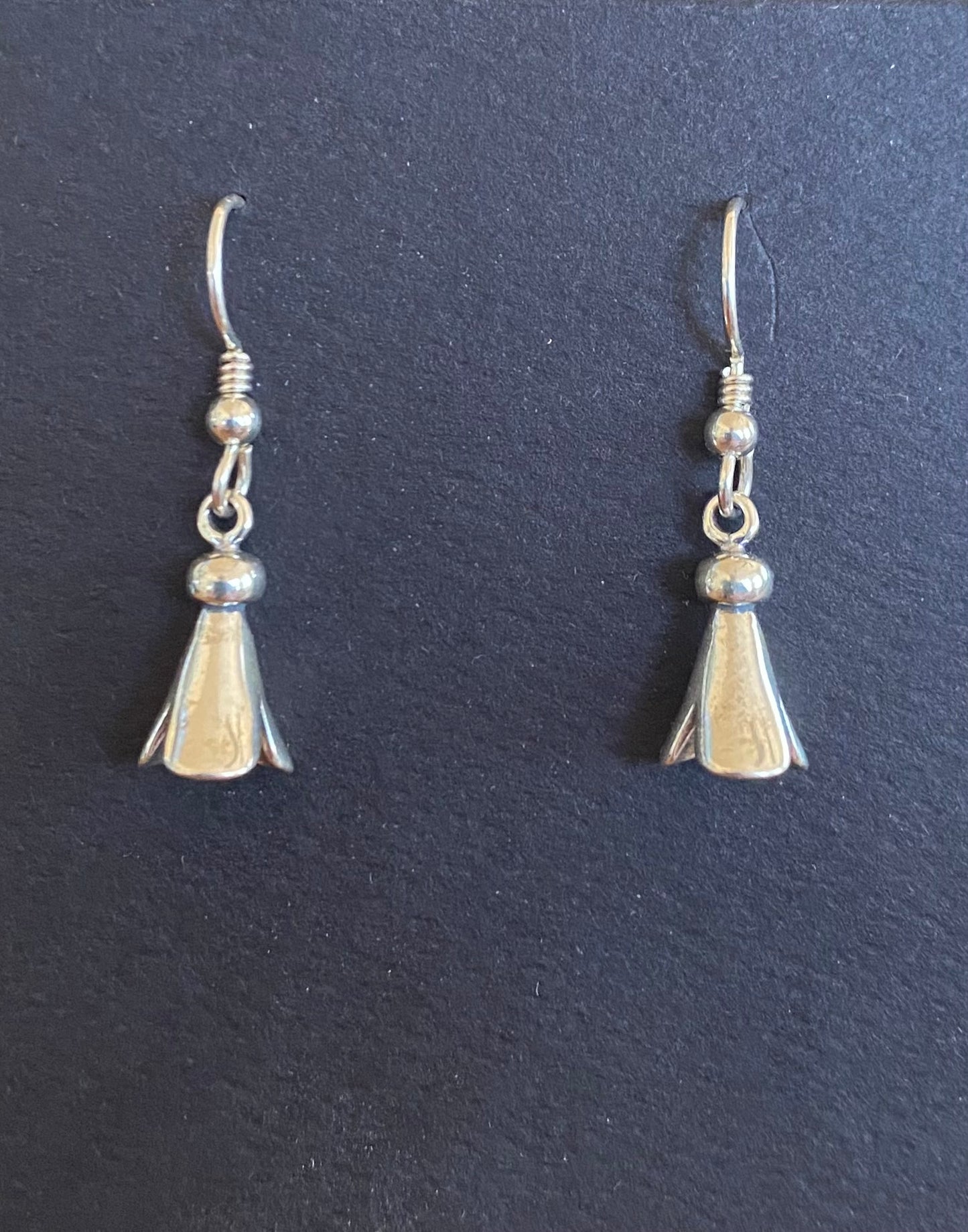 Sterling Silver Squash Blossom Earrings