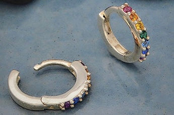 Rainbow Nanogem Earrings