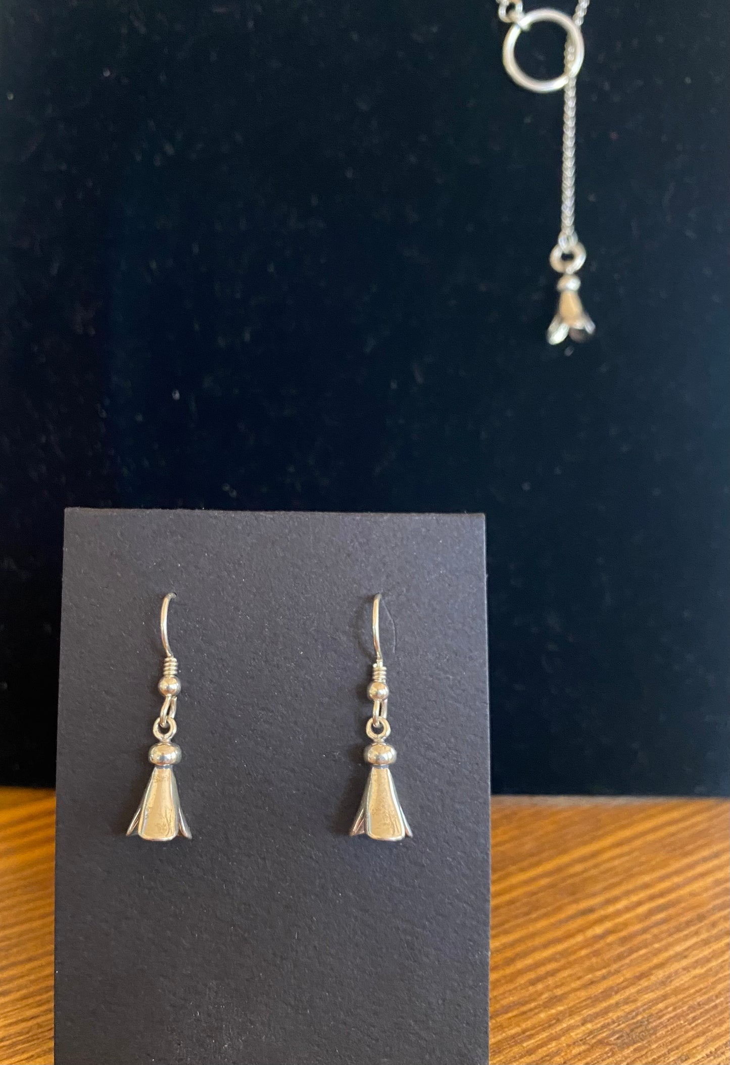 Sterling Silver Squash Blossom Earrings